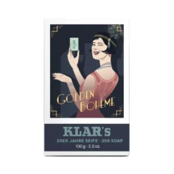 20er Retro Seife Golden Bohème 100g, Cosmos Zertifiziert, Palmölfrei