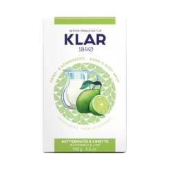 Buttermilch- & Limettenseife 100g, Cosmos Zertifiziert, Palmölfrei