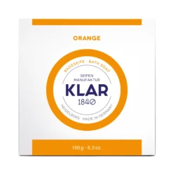 Badeseife Orange 150g, Cosmos Zertifiziert, Palmölfrei