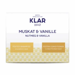 Geschenkset: Festes Shampoo Und Fester Conditioner Muskat&Vanille